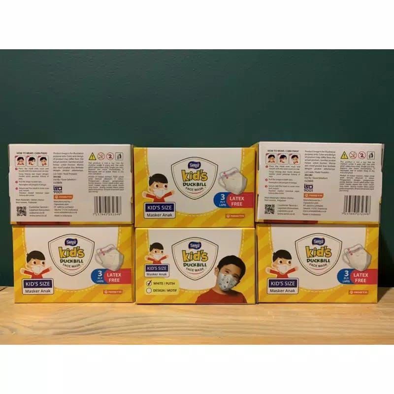 Makser Sensi Duckbill Kids Box (putih polos)