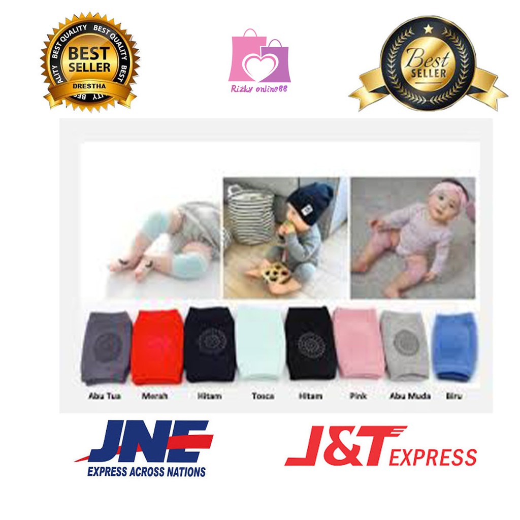 Rizkyonline88 kaos kaki pelindung lutut anak bayi / knee protector / kneepad baby socks