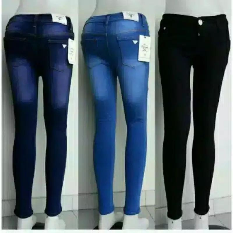 celana panjang skinny  cewek Hitam