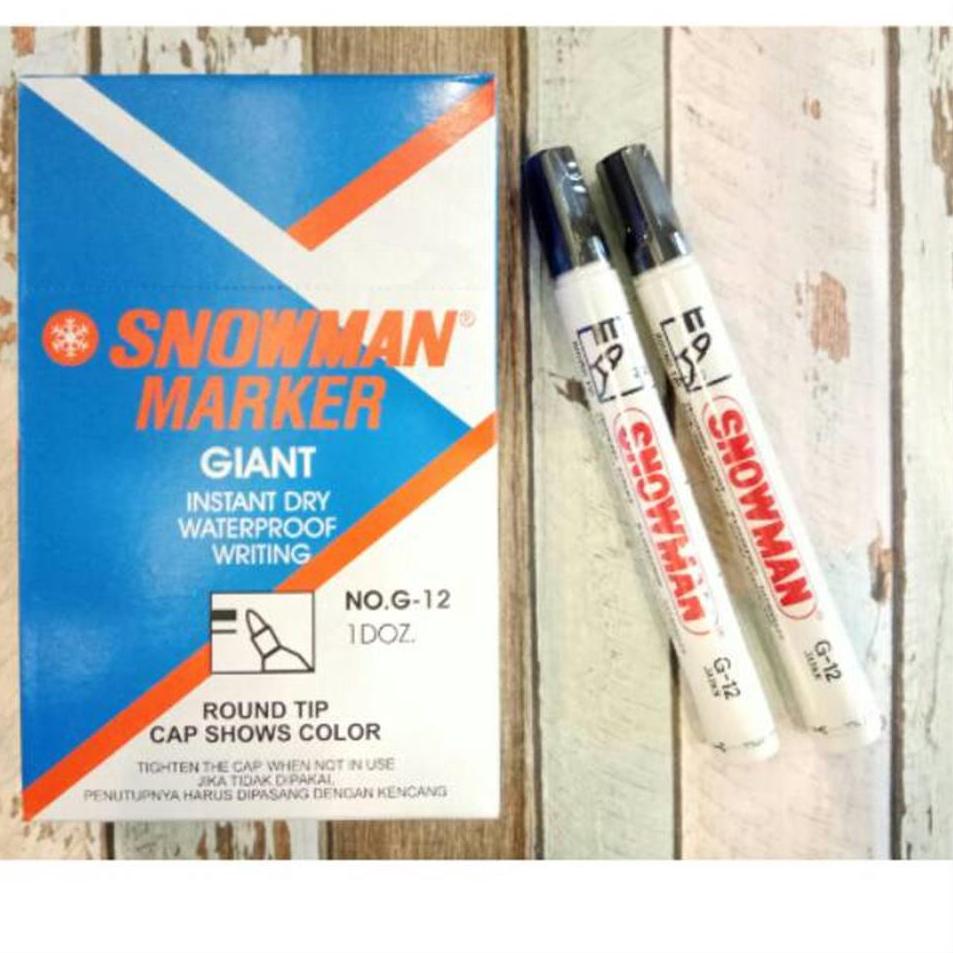 

Super Spesial Spidol Snowman Marker (12pcs) HITAM