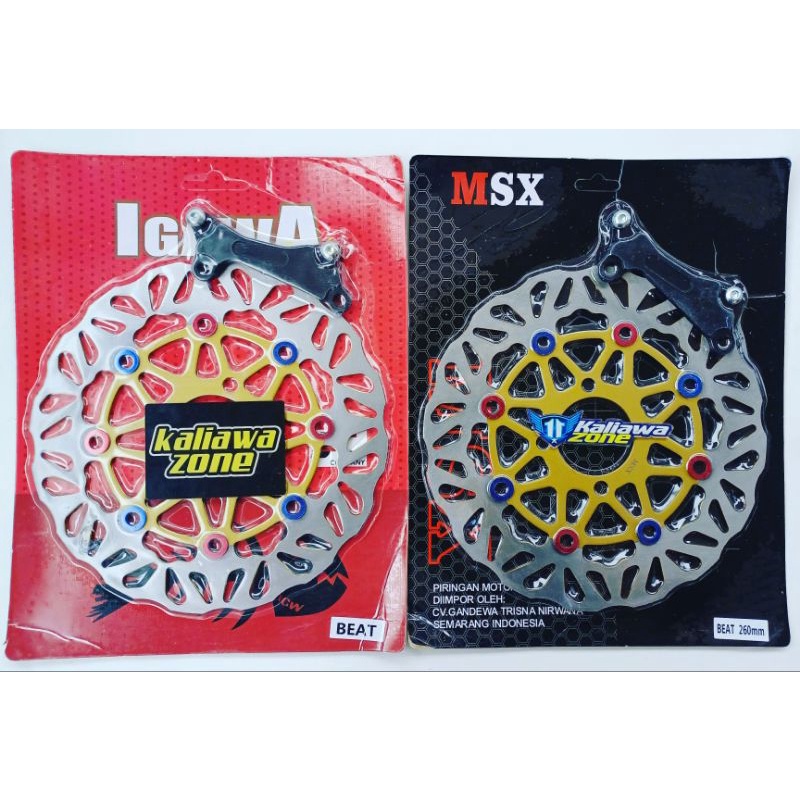 disc piringan cakram igawa & msx beat 260mm motif tdr moto1 pro1 vnd ride it