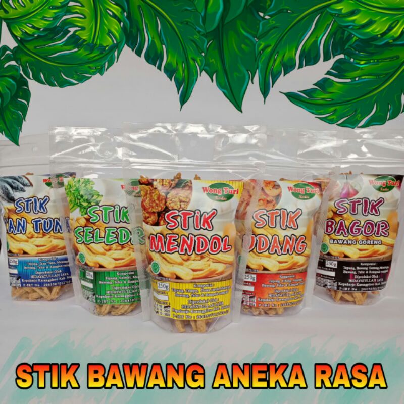 Stik Bawang Aneka Rasa Kemasan 250gr