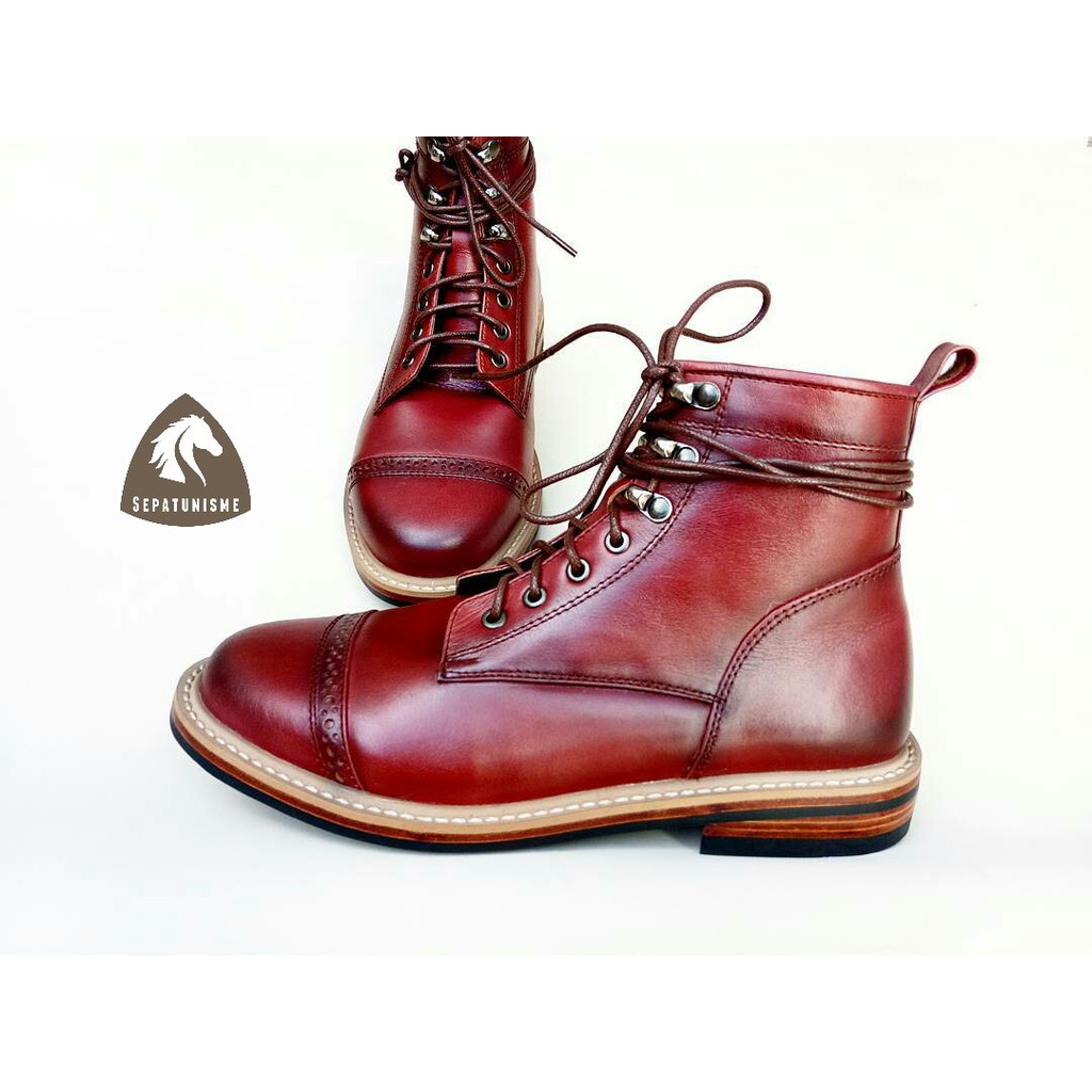 Boots Kulit Boots Casual Sepatunisme Sepatu Boots Kulit Sepatu Klasik Boots Klasik