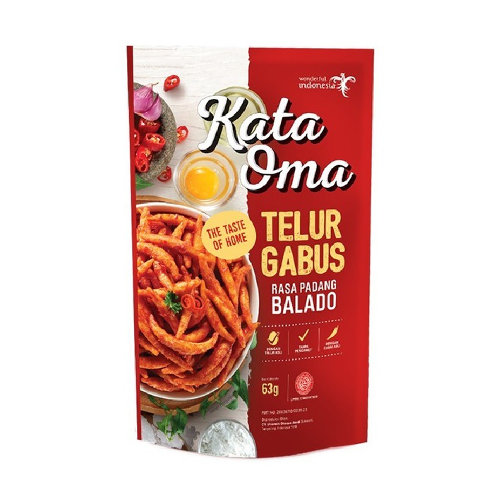 

Kata Oma Telur Gabus Rasa Balado - 63gr