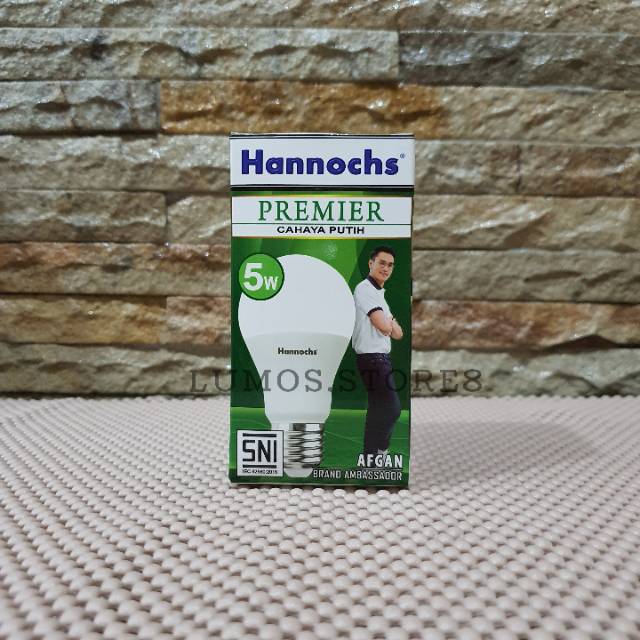 Lampu LED Hannochs 5 Watt Premier ( cahaya putih / kuning)