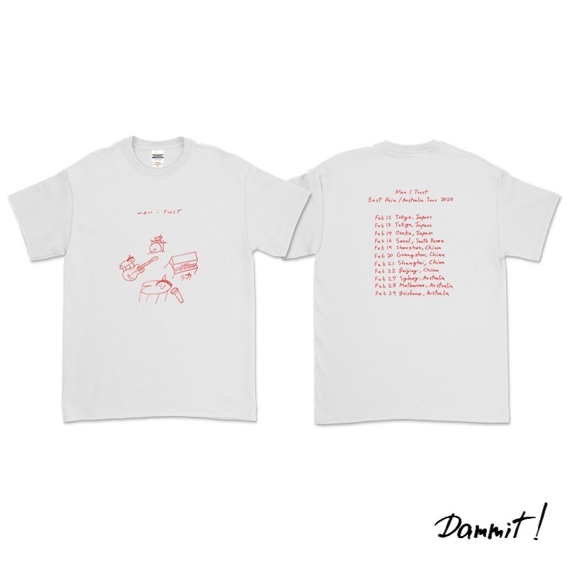 MEN I TRUST - TOUR 2020 (DEPAN BELAKANG) T-SHIRT
