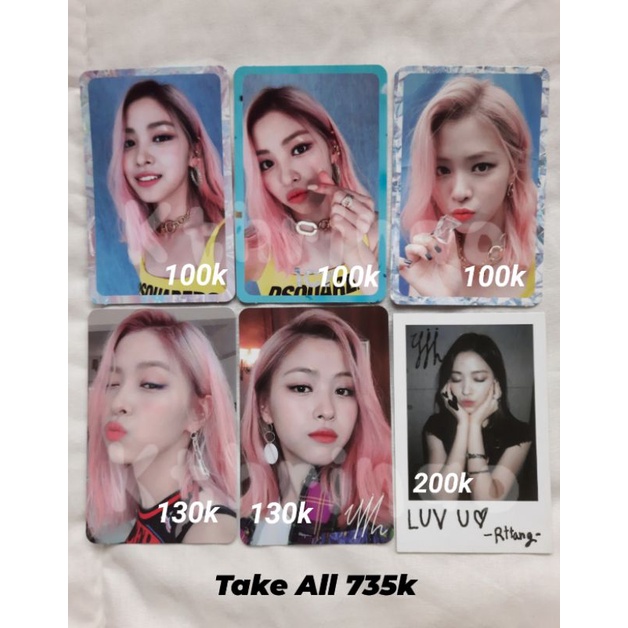 Photocard Pc Itzy Ryujin Pout Pola Pob Itz Icy