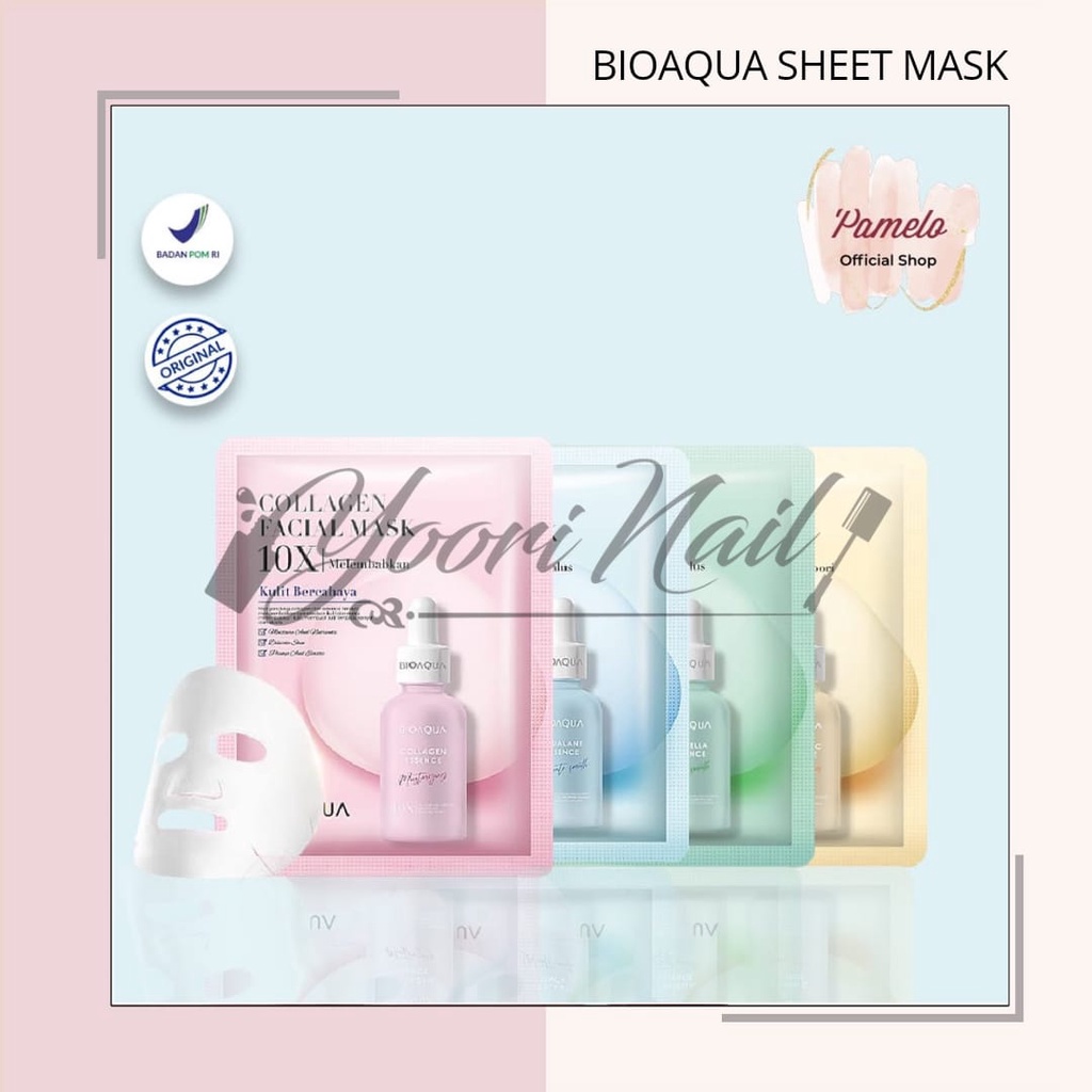 Bioaqua sheet mask 10x the effect masker wajah ada BPOM