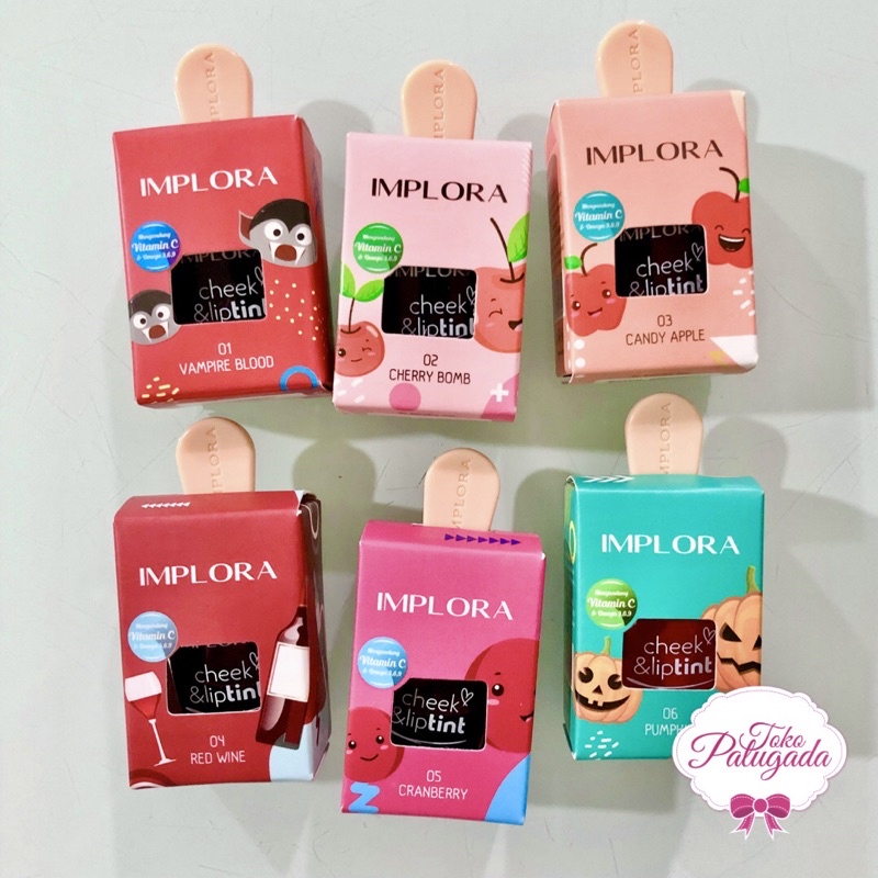 [BISA COD] Implora Cheek and Liptint - Liptint Implora - Lip Tint Implora