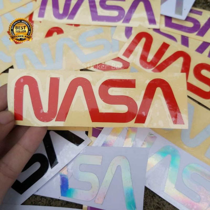 Stiker nasa sticker laptop cutting murah motor variasi matic dll bahan nyala anti air semua