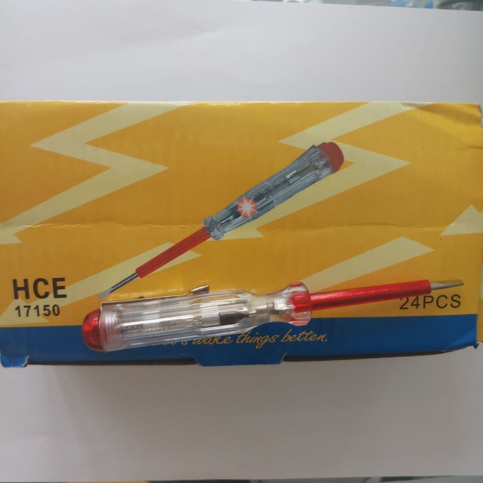

Obeng Test Pen Merah HCE Obeng Tespen Murah Berkualitas HCE 17150