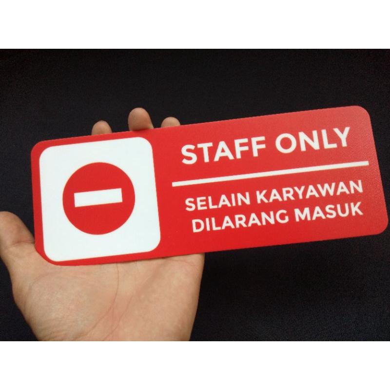 

SIGN STAFF ONLY