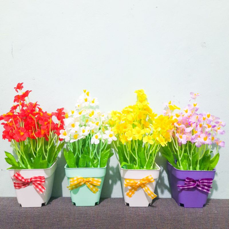 [Lalita House] HIASAN DINDING BUNGA PLASTIK DEKORASI RUMAH MURAH (BUNGA ARTIFICIAL FORGET ME NOT)