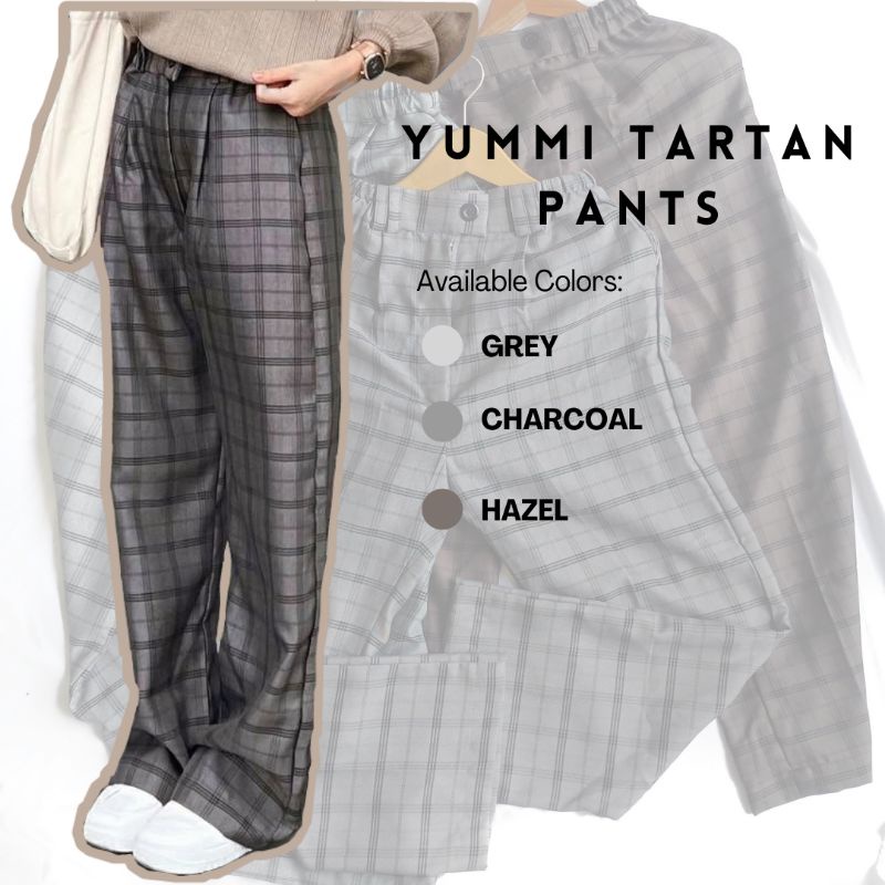 YUMMI KOREAN TARTAN PANTS