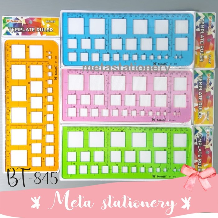 

Terlaris Template Ruler / Penggaris Cetakan Bt-845 Butterfly Limited