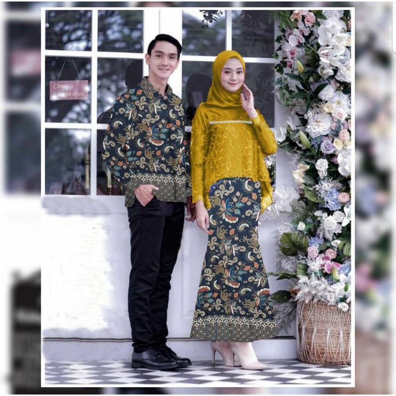 CP AYODIA COUPLE BATIK MUTIARA, MOSCREPE PRADA, GAMIS HIJAB MUSLIM, MAXY DRESS