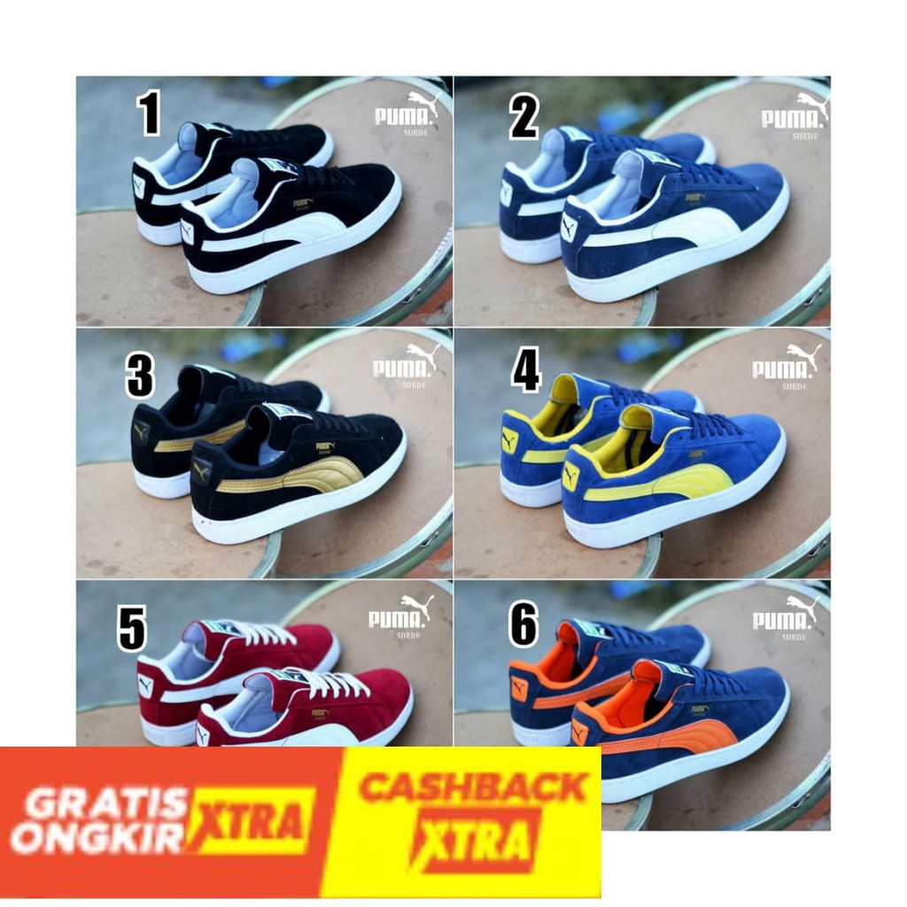 ORIGINAL  - Sepatu puma suede pria grade ori made in vietnam olahraga running joging murah diskon