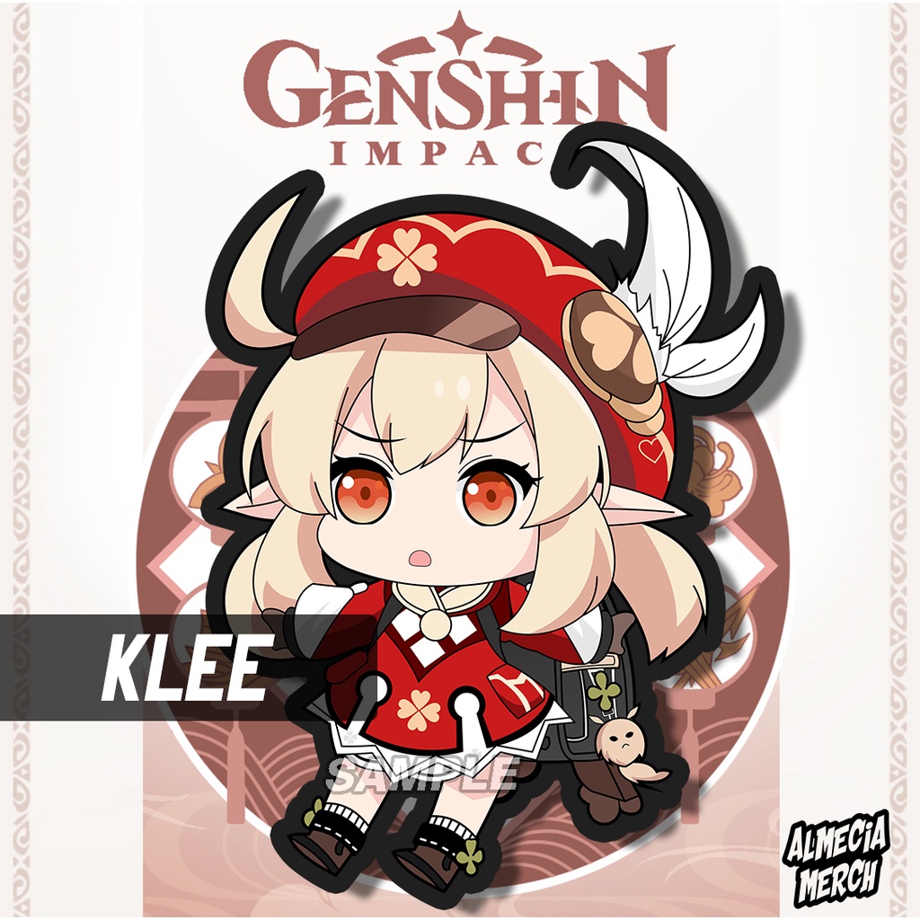 Gantungan Kunci Klee Genshin Impact / Keychain Klee Genshin Impact / Ganci Karakter Klee