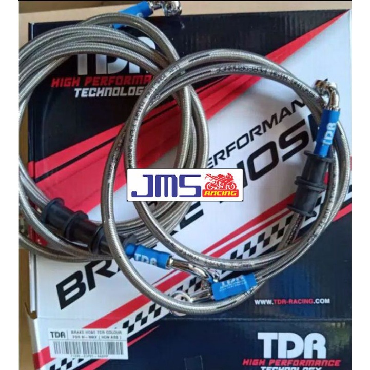 selang rem kabel rem tdr racing non abs depan/belakang set nmax old dan nmax new silver dan carbon pnp