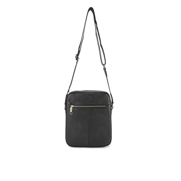 TAS SELEMPANG KULIT PRIA OBERMAIN LEATHER SLING BAG ORIGINAL HITAM BLACK OM014