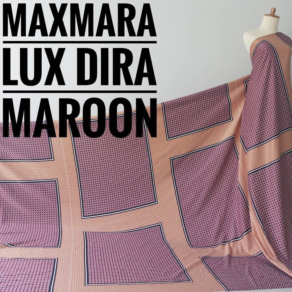 Kain Meteran Maxmara Lux Dira Maroon (0.5M)