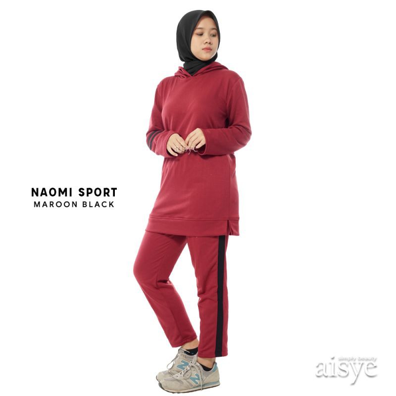 Baju Senam Setelan Wanita Olahraga Muslimah Sporty Muslim NAOMI AISYE