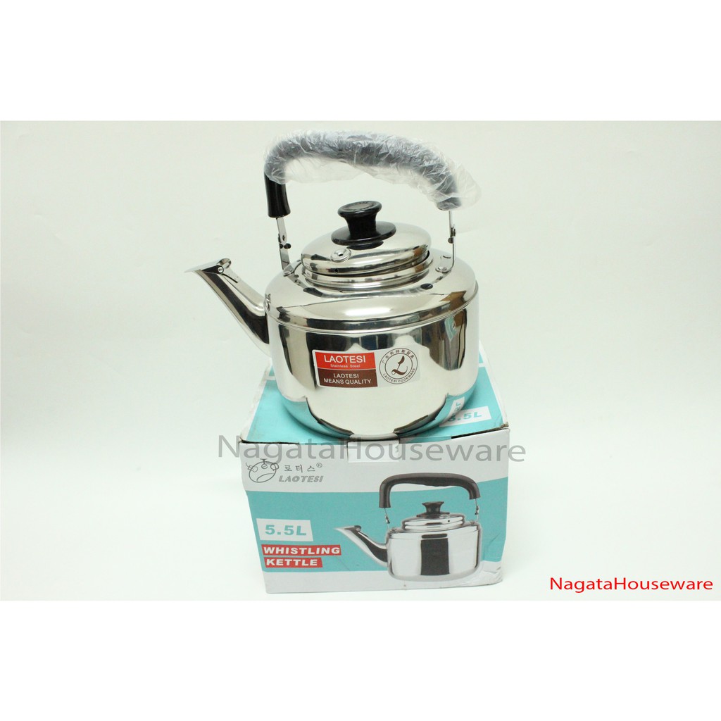 Teko Siul Bunyi Whistling Kettle Korea Stainless Steel 304 5.5L KL-1 Ceret Kendi Promo Murah