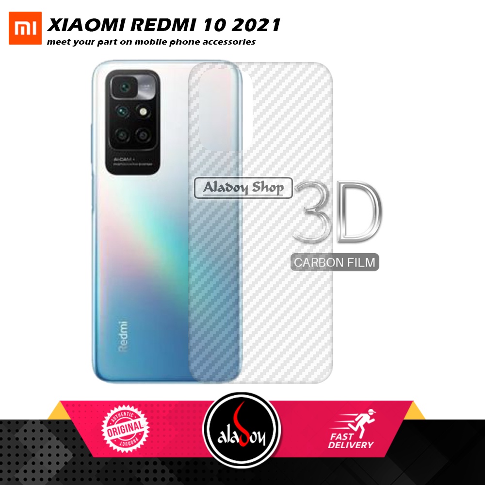 PAKET 3 IN 1 Tempered Glass Layar Xiaomi Redmi 10  (2021) Free Tempered Glass Camera dan Skin Carbon