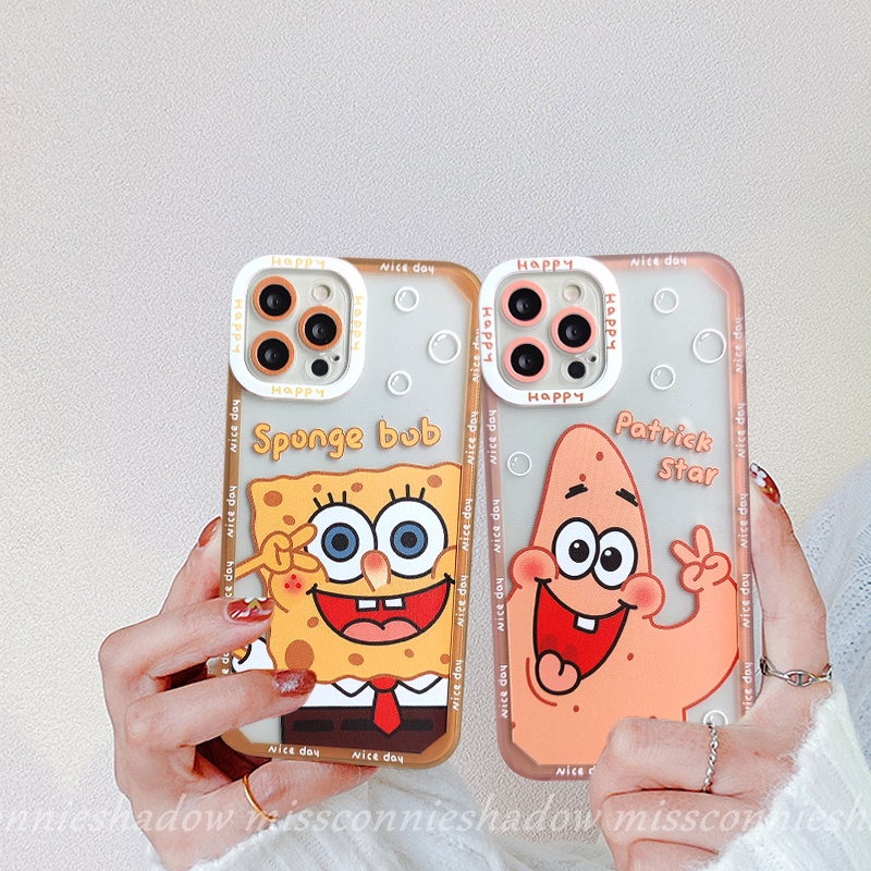 Soft Case Tpu Transparan Motif Kartun SpongeBob SquarePants Untuk Infinix Smart 5 6 Hot 10Lite 11s Hot 9 10 11 Play