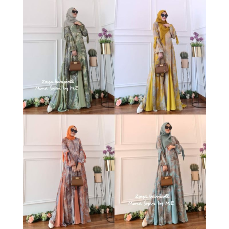 Gamis zoya original mona syari by me