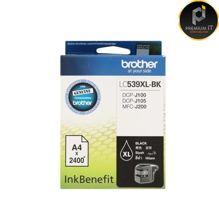 Brother Ink Cartridge LC-539 Black Original 100% LC-539BK (2400 pages)