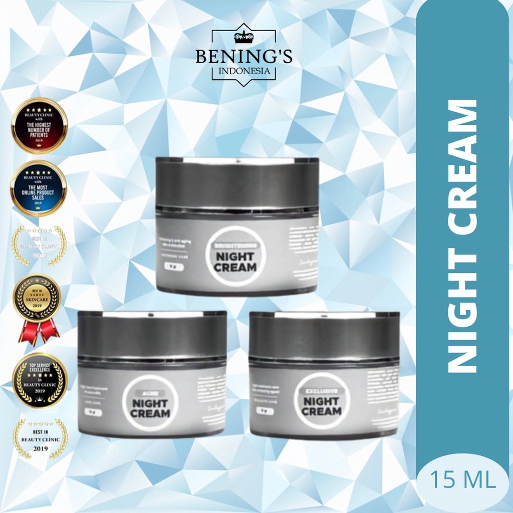 NIGHT CREAM BENING'S SKINCARE DR. OKY PRATAMA