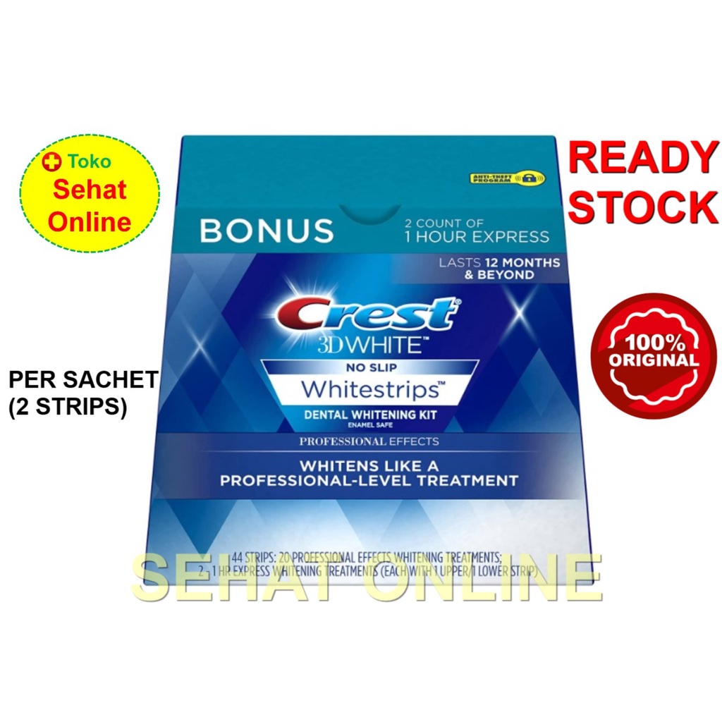 Crest 3D Whitestrips Dental Whitening Kit - Per Sachet