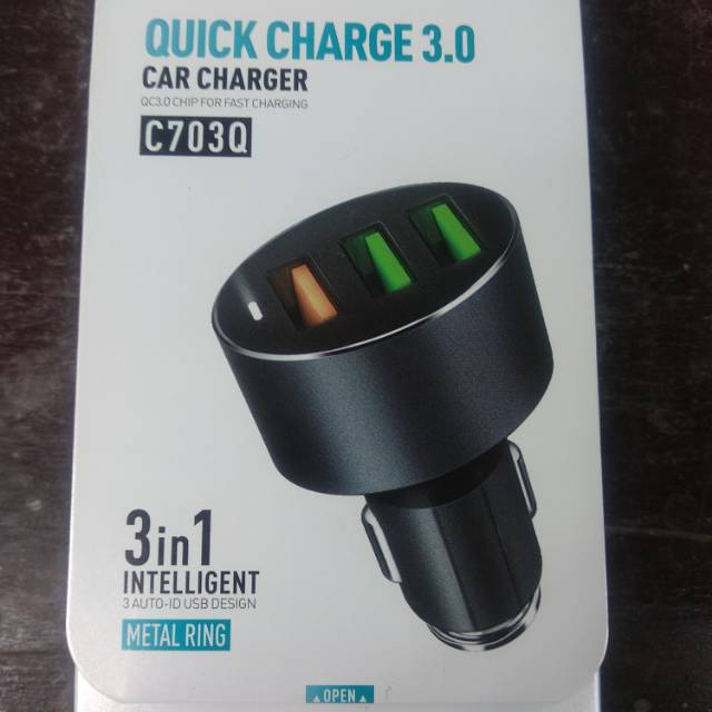 SECRET G C703Q Car FAST Charger Quick Charger 3.0 Casan mobil  3port USB CAR Charger QC3.0 Original