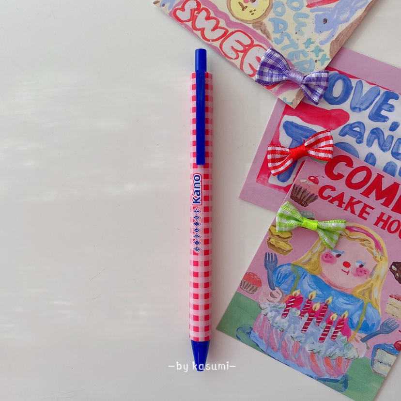 5pcs / set Pulpen Gel Retro Gaya Amerika Warna Kontras Untuk Stationery Pelajar