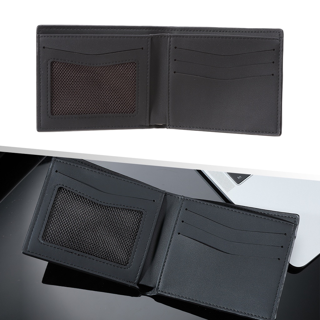 MINISO Official Dompet Pria Cowok Wallet Simple Kasual Bisnis Resmi Formal Dompet Dompet Klasik with Interlayer-1