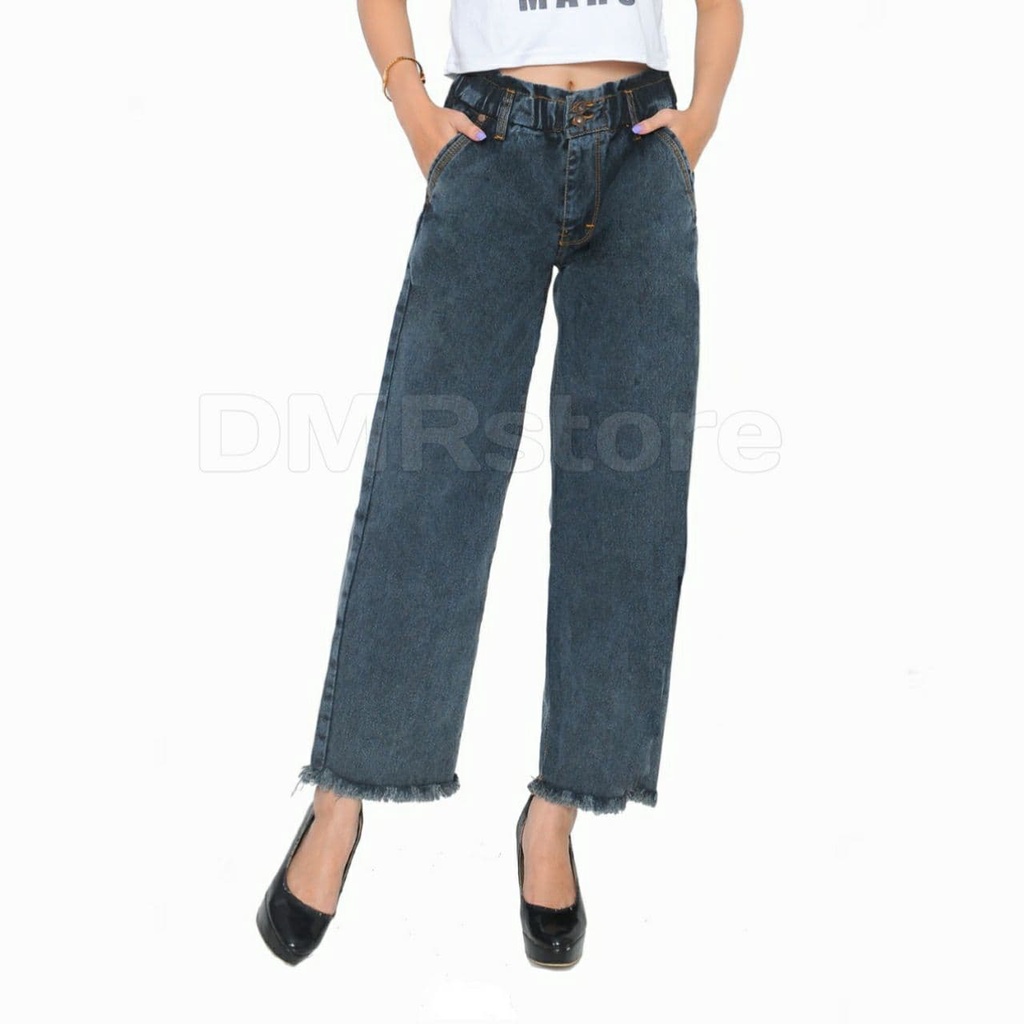 celana kulot jeans rawis boyfriend jeans levis wanita korean style terbaru kekinian original denim d