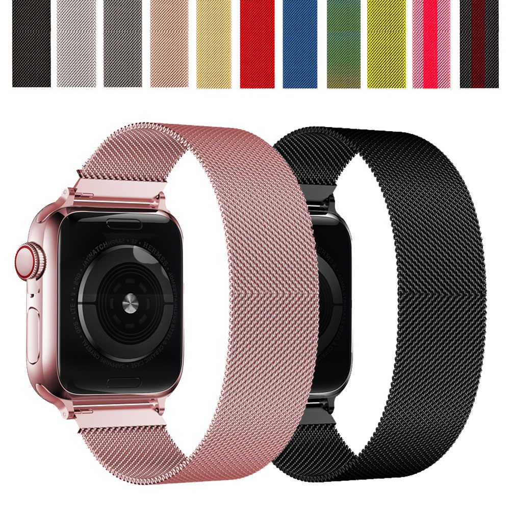 Strap Apple Watch / Tali Jam Milanese Loop Strap Iwatch Series 6 (42mm )