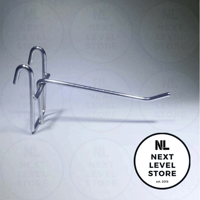 5 10 15 20 25 CM Hook Stik Gantungan Cantelan Ram TEBAL hook 3,5mm Cantolan Besi Aksesoris Display Dekorasi Harga Grosir