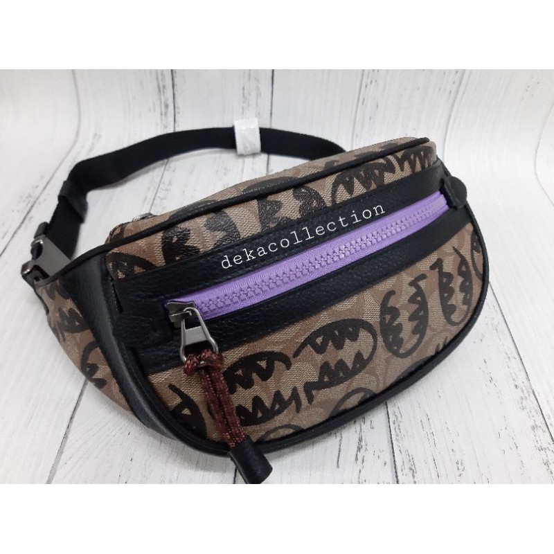 WAISTBAG KULIT COACH PRIA WANITA TAS PINGGANG KULIT COACH