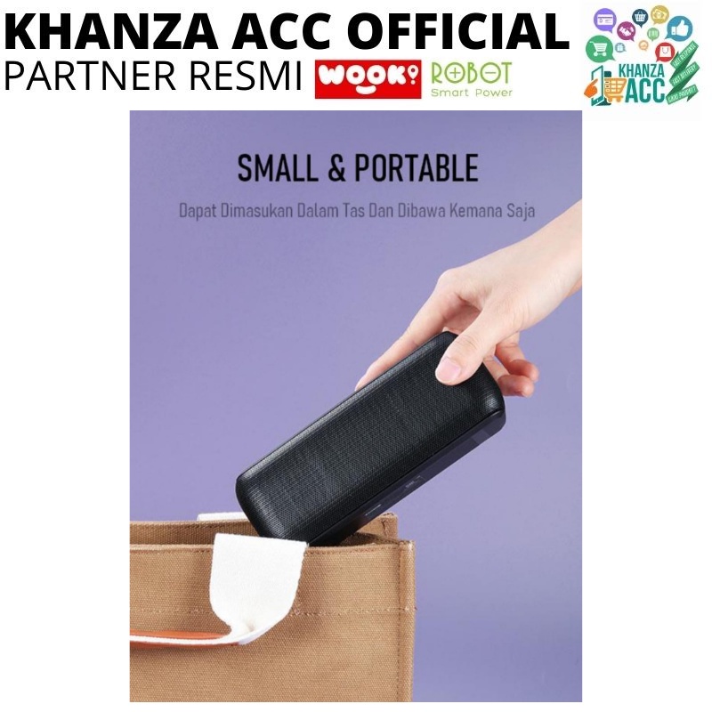 KHANZAACC ROBOT RB220 Speaker Bluetooth 5.0 Powerfull Hi-Fi Sound Quality Portable