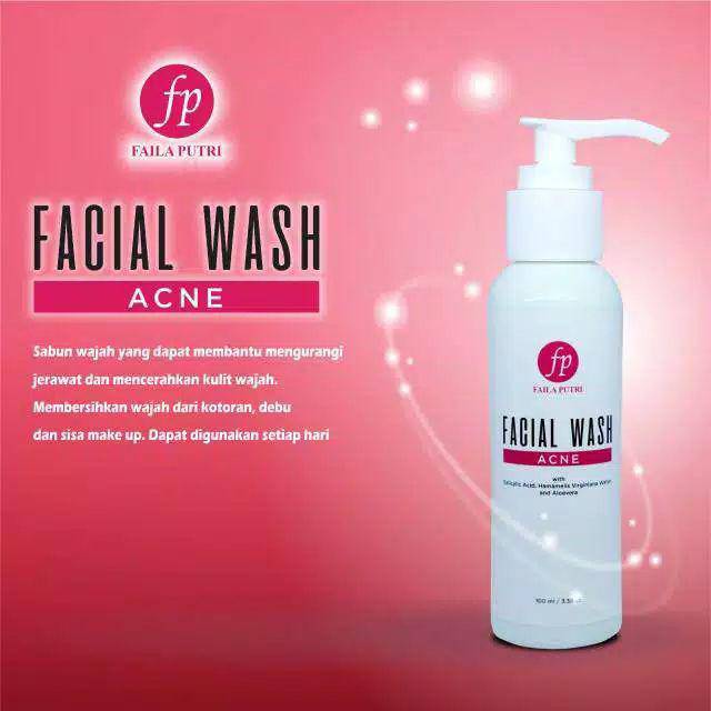 FAILA PUTRI FACIAL WASH ACNE- ACNE WASH- SABUN JERAWAT BPOM