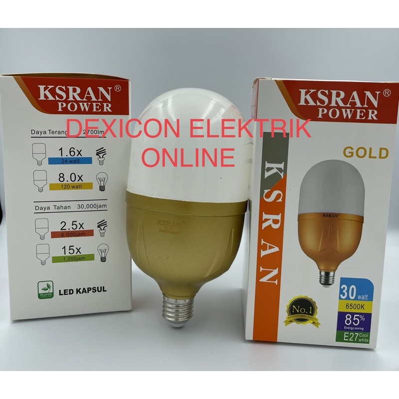 bohlam KSRAN DINO 30 WATT/lampu led 30 watt/bohlam led terang/bohlam terang/lampu hemat energi/bohlam lampu led murah