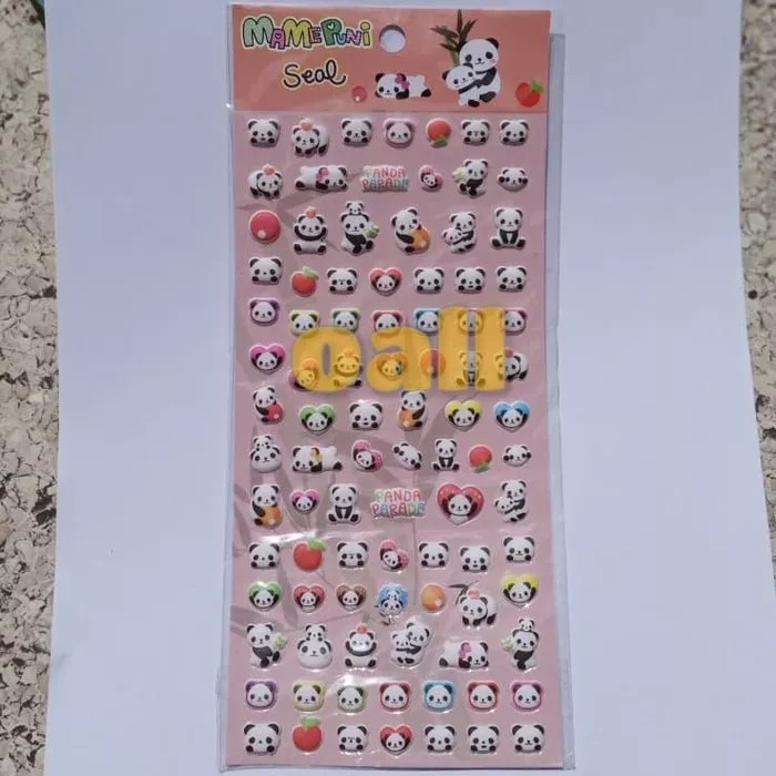 

046B.3 - Panda Sticker / Stiker Panda Kecil / Puffy Sticker