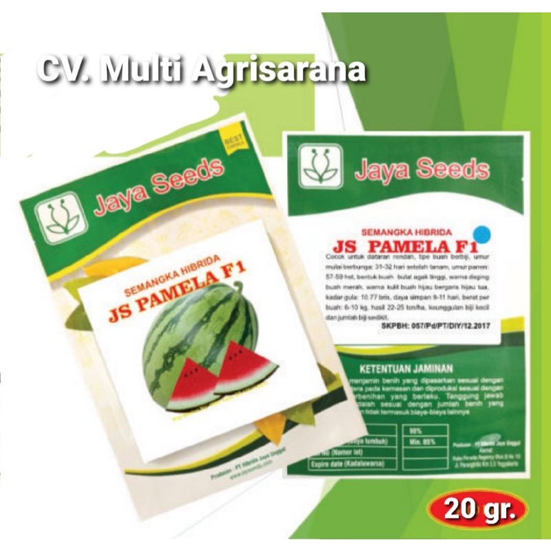 Isi 20 gr. Benih Bibit Semangka JS PAMELA F1