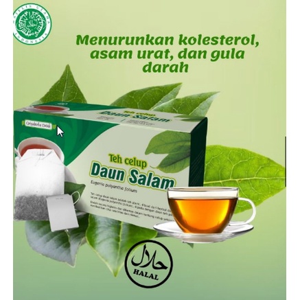 

Teh celup DAUN SALAM Menurunkan ASAM URAT dan REUMATIK isi 20 kantong