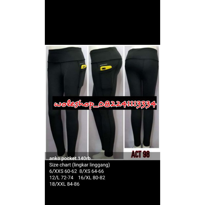 LEGGING LEGGINGS ANKO ORIGINAL POCKET