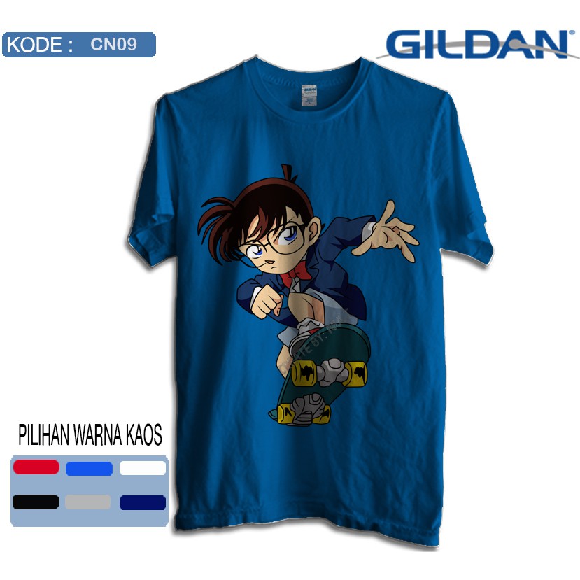 Kaos detektif conan/kaos anime original gildan softstyle cn09