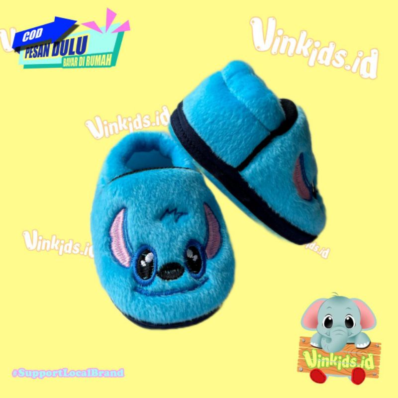 Sepatu Bayi Laki Laki Perempuan 0 12 Bulan Karakter Kartun Lucu Lilo Stich / Prewalker