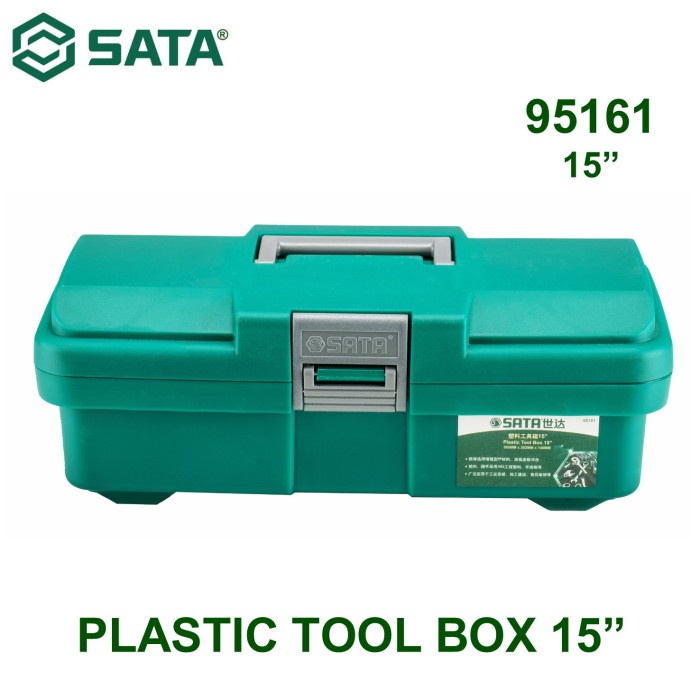 Promo Sata 95161 Tool Box Plastik - Plastic Tool Box 15 Inch